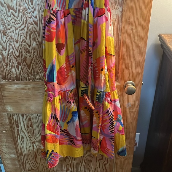 FARM RIO Neon Macaws Maxi Dress - S - Picture 5 of 9